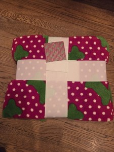 Dog Bone Polka Dots Christmas Blanket Throw For Dog, Travel