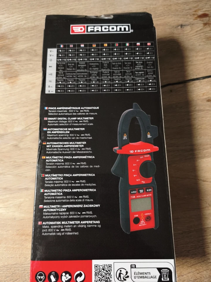 Pince multimètre Smart Facom | 712BPB - Photo 2/2