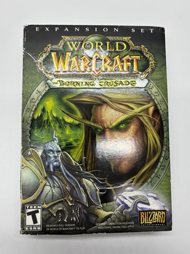 Lot De 2 Jeux World Of Warcraft : Pré-réservation + Burning Crusade PC - Très Bon état - Éditeur Microsoft