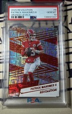 Panini 2025 Revolution Patrick Mahomes II Orange Levels /299 PSA 10 #8