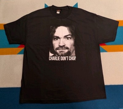 Choppers Inc Billy Lane X Charles Manson Shirt Charlie Don't Chop Motorcycle 2XL
