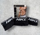Nike Men's Boxer Shorts Underwear 3 Pack, Black, Size M