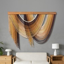 Nordic Boho Cotton Rope Macrame  Wall Hanging Tapestry Tassel Home Decor Art