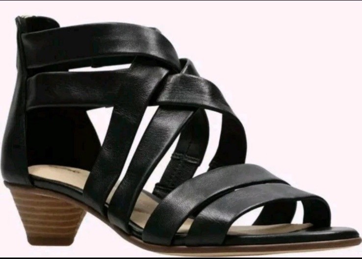 APL Sandali Clarks MENA SILK in pelle nera taglia UK 3 5 D EU 36.