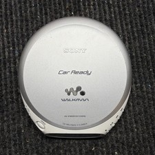 Sony D-EJ368CK CD Walkman Portable CD-R/RW Silver TESTED WORKING Car Ready