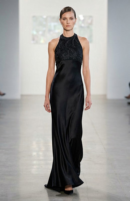Carmen Marc Valvo Gown Maxi Dress Size 4 S Embroidered Neiman Whimsigoth Fairy 