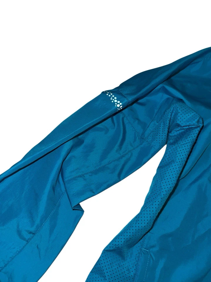 Nike Mujeres Azul Correr Sudadera con Capucha Cremallera Chaqueta Agujeros para el Pulgar Talla XL Otoño Clima Foto 3 de 4