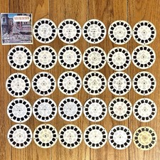 Lot of 29 View Master Reels Hawaii Hula California Hollywood Redwood Yosemite