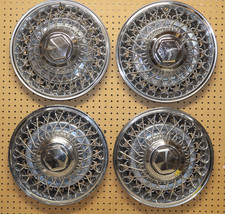 79-89 Dodge Chrysler Plymouth Hubcap Rim Wheel Cover Hub Cap 15 Wire Set 433 79-89 Dodge Chrysler Plymouth Hubcap Rim Wheel Cover Hub Cap 15 Wire Set 433