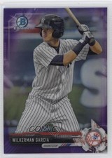 2017 Bowman Chrome Prospects Purple Refractor /250 Wilkerman Garcia #BCP147 z6b