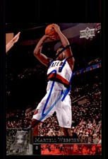 Signed Basketball Card Auto Martell Webster 2009-10 Upper Deck #164