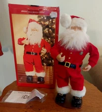 Santa Jingle Bell Rock Sung by Bobby Helms Dancing Santa Cowboy