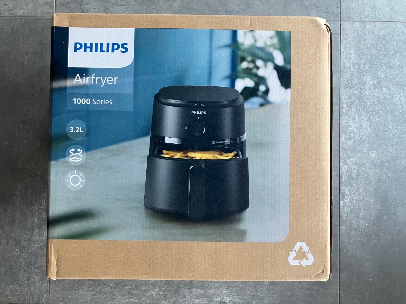Airfryer Philips NA110/00 modèle mécanique neuf avec cuve antiadhésive 2L
