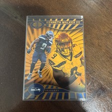 #80 2024 Panini Illusions Orange Trophy Collection Kenneth Walker III Seattle