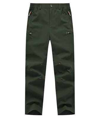 Boy's Scout Pants Teens Light Quick Dry Hiking Cargo Pants Nylon Waterproof U...