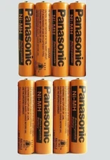 8pcs Ni-MH Rechargeable HHR-65AAABU AAA 1.2V 630mAh Battery for Panasonic