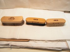 Vintage Kiwi 100% Horsehair Shoeshine Brush 6" & 2 X 5" Horsehair Mixture 3 BRUS