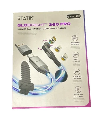 STATIK GLOBRIGHT 360 PRO NIB 6ft MAGNETIC CABLE - Image 1 of 4
