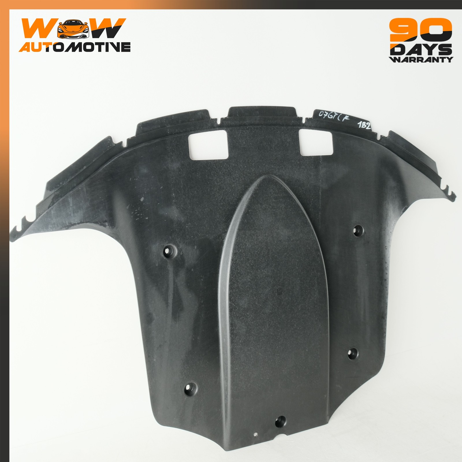 07-11 BENTLEY CONTINENTAL GTC REAR UNDERBODY SPLASH SHIELD COVER TRIM BLACK OEM