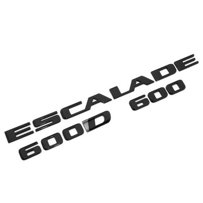 3Pack Escalade 600 600D Rear Liftgate Emblem 3D Badge Letter 84787581 Black 