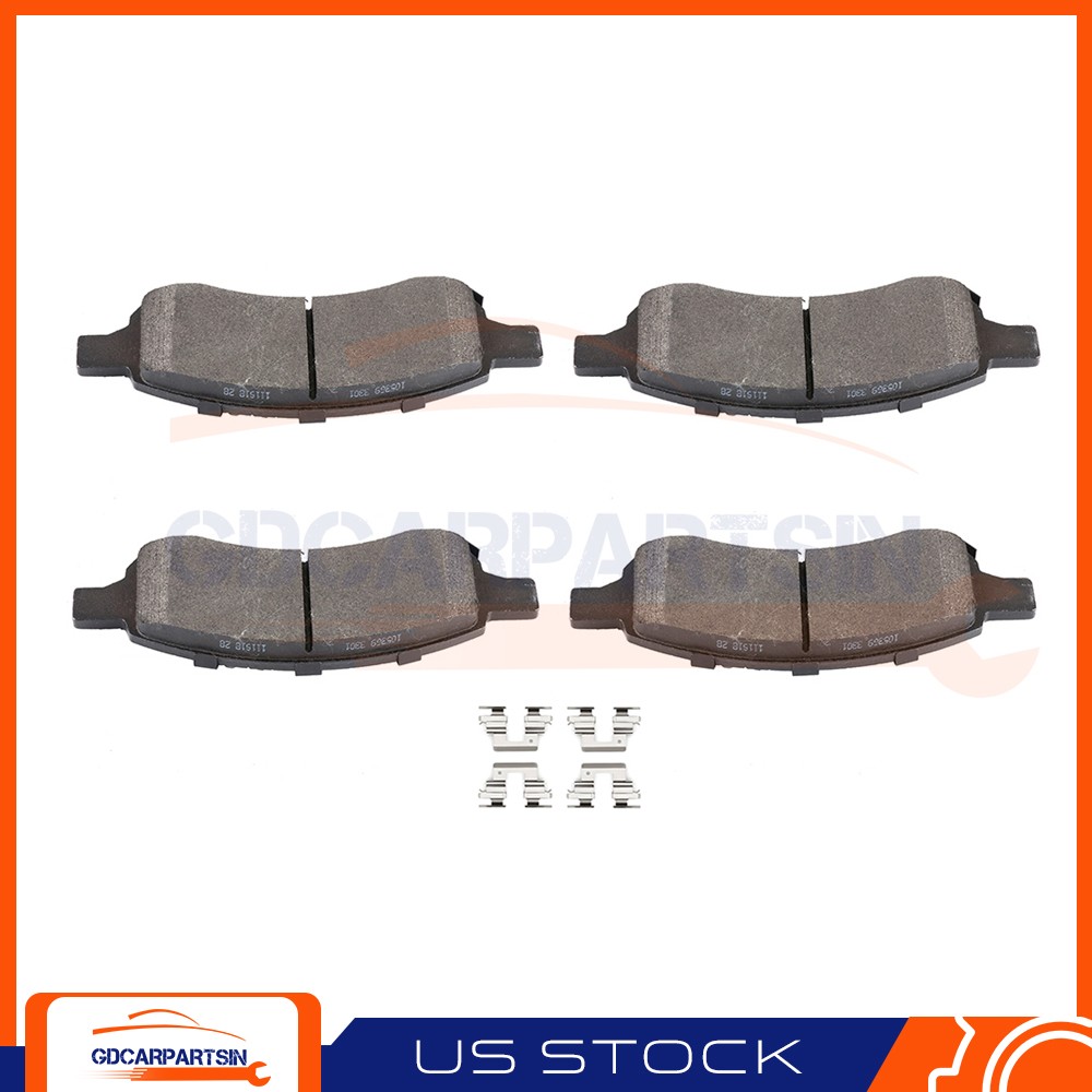 4pcs Front Ceramic Brake Pads For 07-2010 Saturn Outlook 2008-2017 Buick Enclave