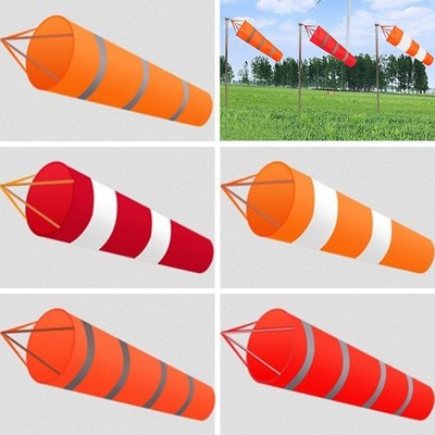 Airport Windsock New 60/80/100cm Oxford Cloth Red+White Rip-Stop Waterproof