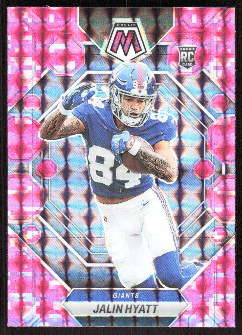 2023 7456D Panini Mosaic Camo Pink PRIZM Jalin Hyatt Rookie New York Giants #329