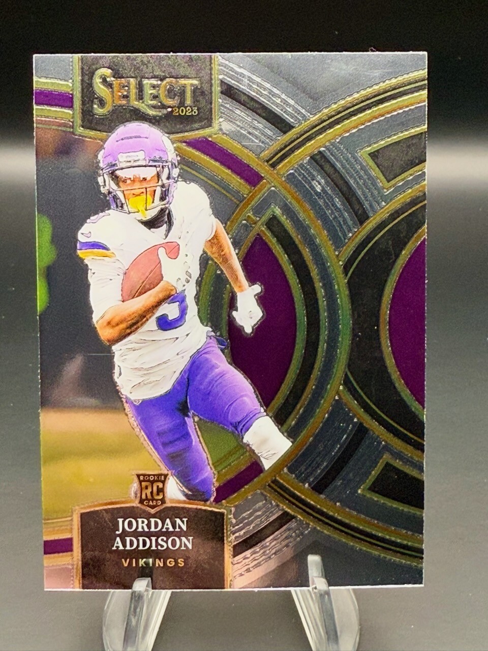 2023 Panini Select - Jordan Addison Premier Level (RC) #194 Minnesota Vikings