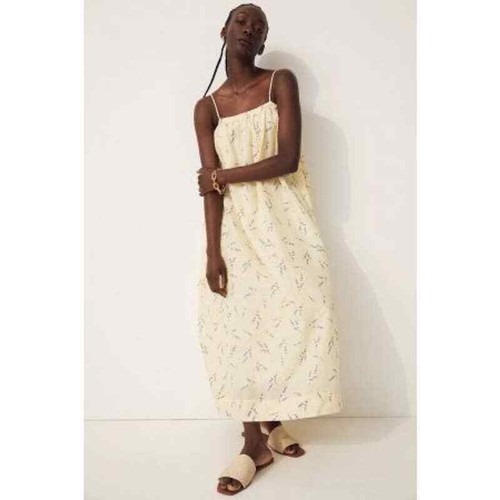 H\u0026M Wildflower Collection Linen Maxi 