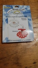 JANUARY BIRTHSTONE ANGLE CHRISTMAS ORNAMENT SAFETY PIN KIT FREE SHIPPING