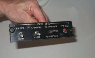 AIRCRAFT PART COCKPIT PILOT EFIS CONTROL WITH SWITCHES
