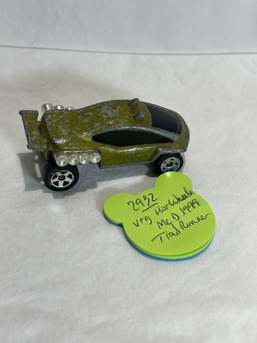 1999 Hot Wheels McDonalds Green Crome Trail Runner Diecast Car Vintage - Picture 15 of 15