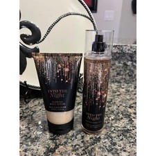 Bath Body Works Into The Night Glowing Body Scrub Mist Lot