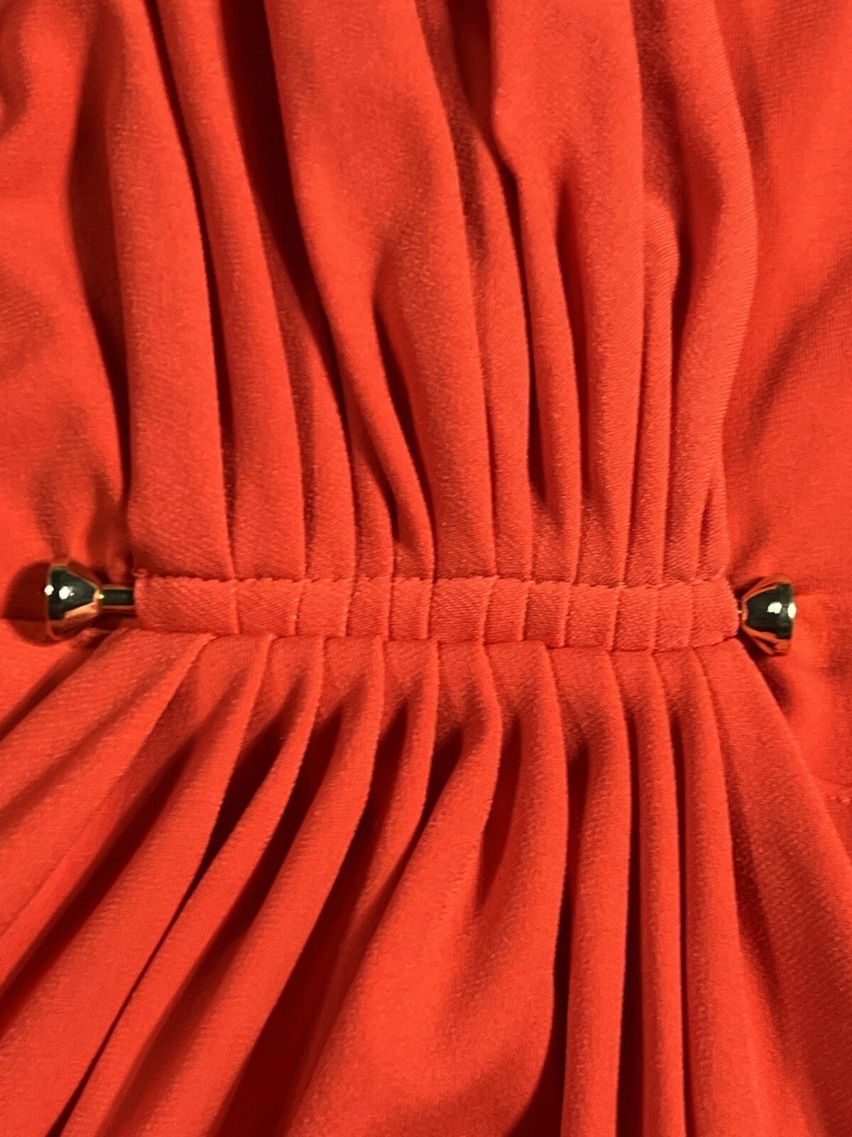 Abito in guaina Michael Kors donna arancione medio senza maniche lavorato a maglia elasticizzato