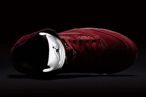 Nike Air Jordan 5 Ratro Red Suede 136027-602 Men's US4-14 NEW - Picture 9 of 9