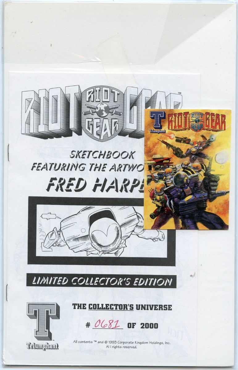 Riot Gear #1 Signed Collector's Edition, Triumphant, 1993 - GB788