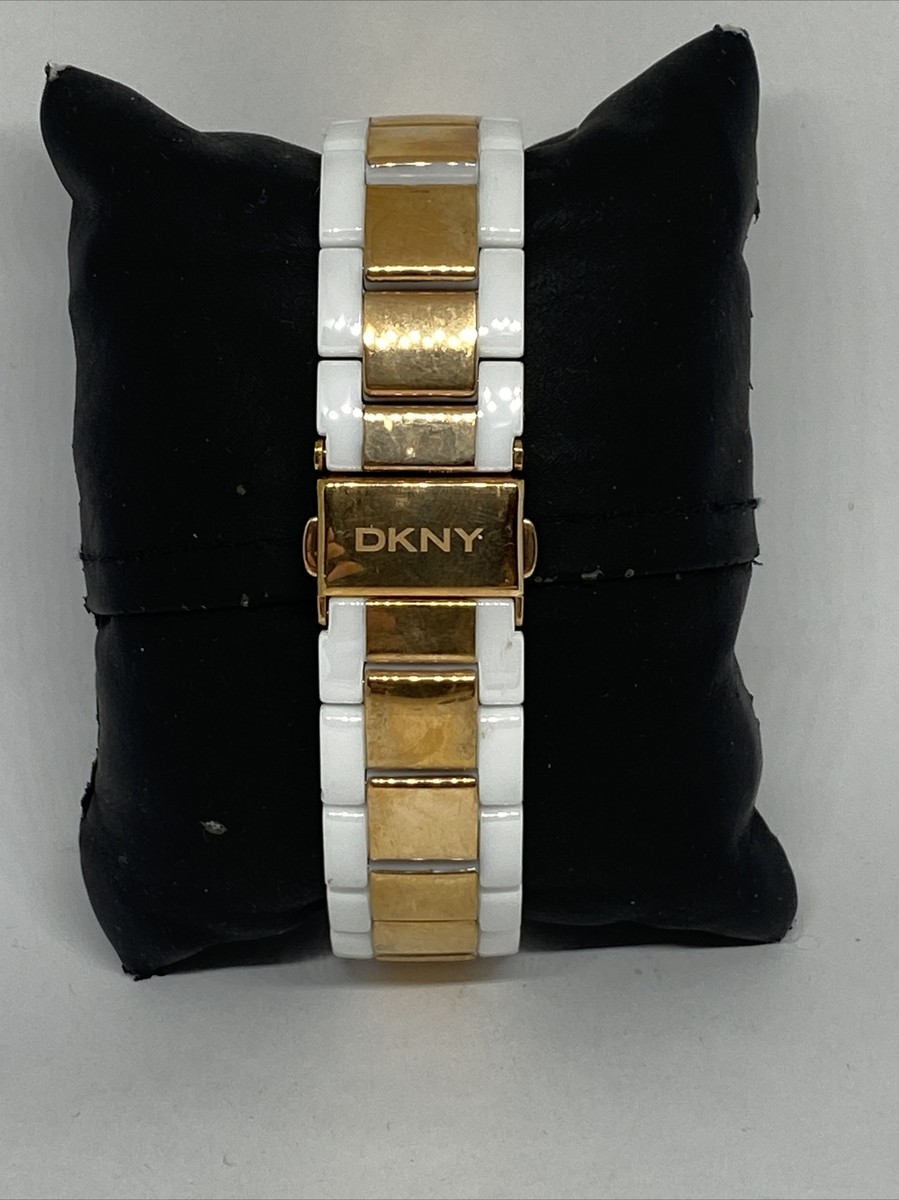 DKNY Stanhope NY-2290 Women\'s Two Tone Bracelet Analog Silver Dial Watch MP685 DKNY Stanhope NY-2290 Women main image 4