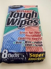 Reusable Tough Wipes, 8-Pack - Factory Sealed