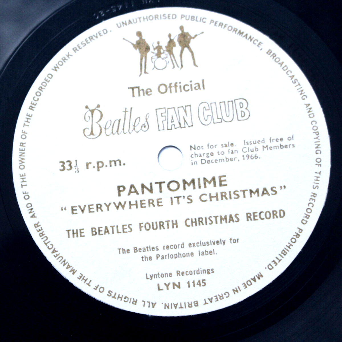 ORIGINAL 1966 THE BEATLES CHRISTMAS RECORD 7