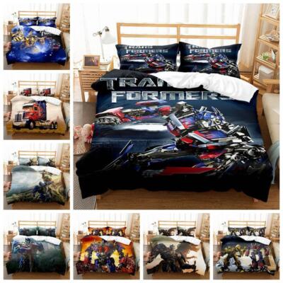 Geschenk Bettwäsche Set Transformers Filme Kissenbezug 80x80 Bettbezug 135x200
