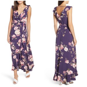 womens purple maxi dress
