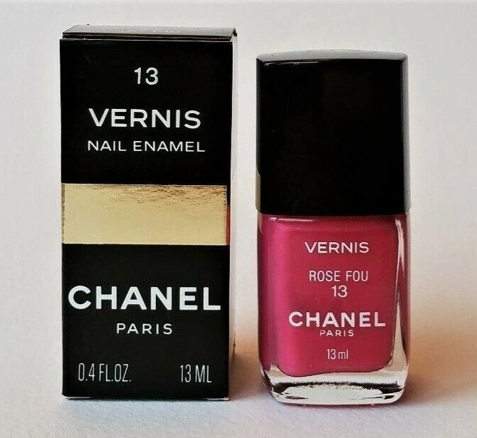 CHANEL Vernis Nail Polish 13 ROSE FOU