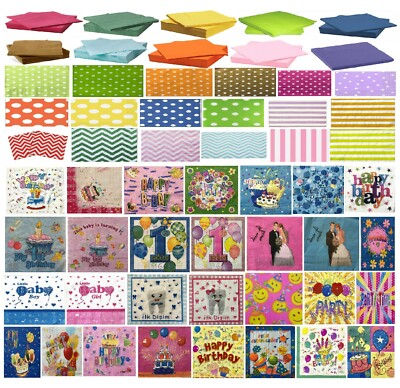 AEX Papier Servietten Handtücher recycelbares Geschirr Stoff 2-lagig BBQ Partys UK