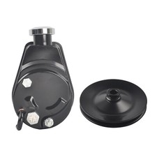 For Sbc Bbc Chevy Black Saginaw Power Steering Pump 1 Groove Keyway Pulley For Sbc Bbc Chevy Black Saginaw Power Steering Pump 1 Groove Keyway Pulley