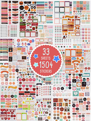 Aesthetic Planner Stickers - 1500+ Stunning Design Accessories Enhance and Simpl