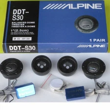 Alpine DDT-S30 Car Stereo Speakers Music Soft Dome Balanced Car Tweeters 360W US