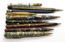 LOT OF 9 VINTAGE PENCILS & A PEN FOR PARTS OR REPAIRS ~WAHL EVERSHARP, WEAREVER~