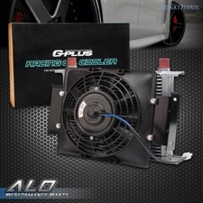 Universal 25 Row 10AN Aluminum Transmission Engine Oil Cooler + 7