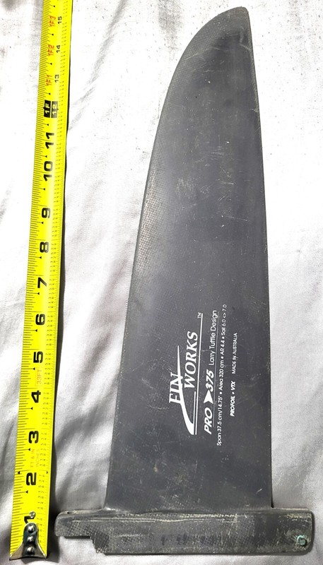 Vintage Surfboard Fin, Fin Works Pro 375  -  by Profoil . VTX Australia