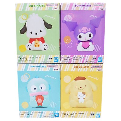 Sanrio Characters SOFVIMATES HANGYODON POMPOMPURIN POCHACCO KUROMI